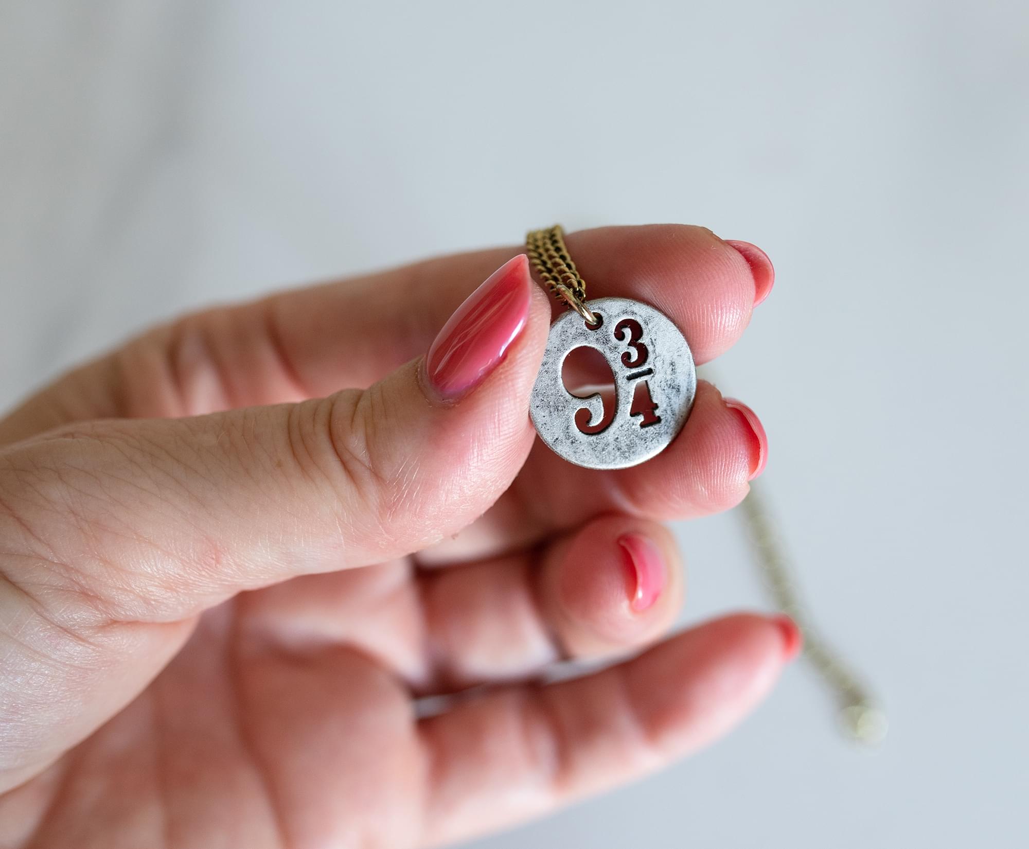 Harry Potter Platform 9 3/4 Cut Out Pendant Necklace