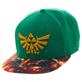 The Legend of Zelda Triforce Logo Sublimated Bill Snapback Hat