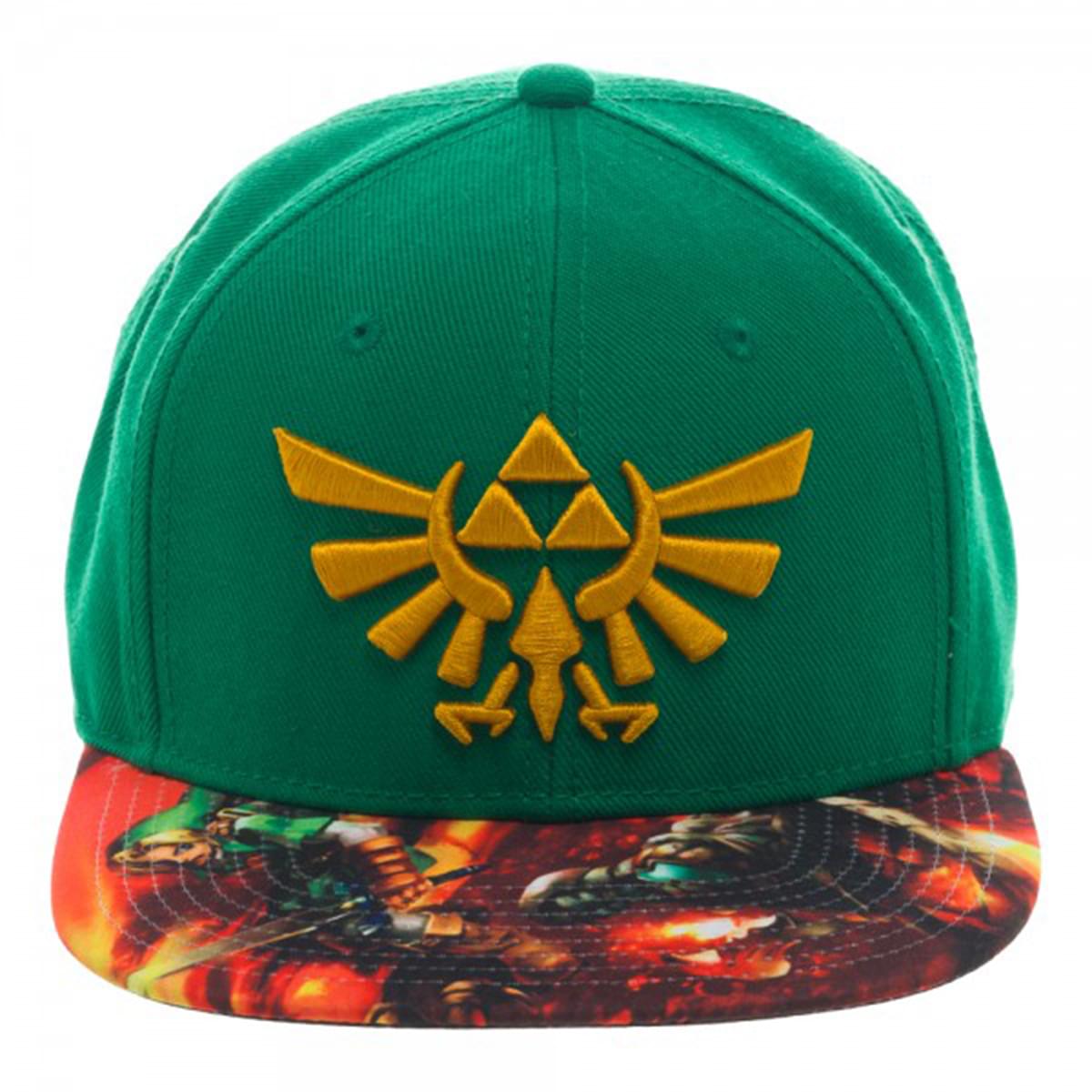 The Legend of Zelda Triforce Logo Sublimated Bill Snapback Hat