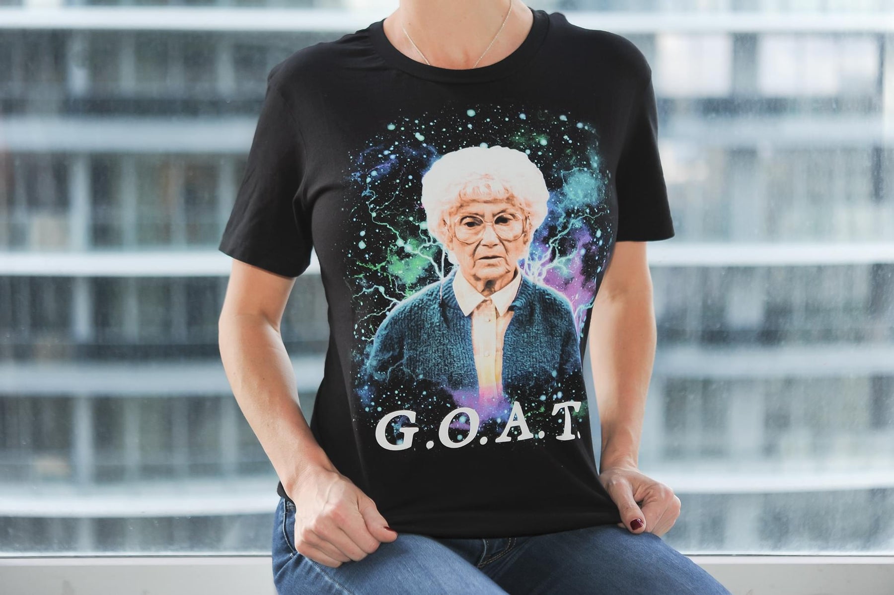 The Golden Girls Exclusive Sophia G.O.A.T Graphic Black T-Shirt