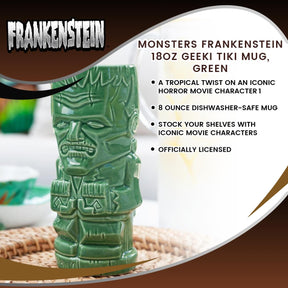 Geeki Tikis Monsters Frankenstein Ceramic Mug | Holds 18 Ounces