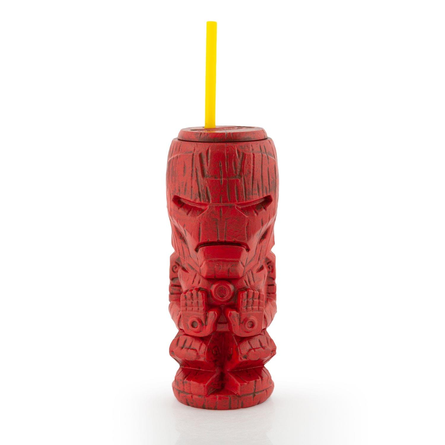 Geeki Tikis Marvel Iron Man Tumbler | Tiki Style Plastic Cup | Holds 22 Ounces