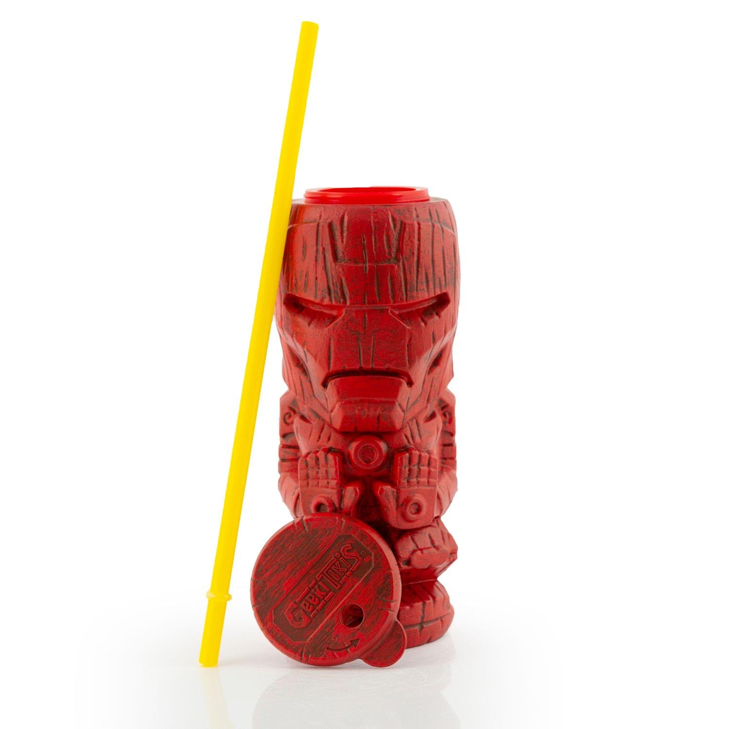 Geeki Tikis Marvel Iron Man Tumbler | Tiki Style Plastic Cup | Holds 22 Ounces