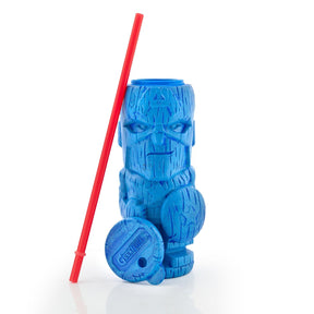 Geeki Tikis Marvel Captain America Tumbler | Tiki Style Cup | Holds 19 Ounces