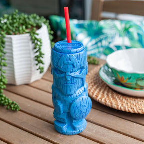 Geeki Tikis Marvel Captain America Tumbler | Tiki Style Cup | Holds 19 Ounces