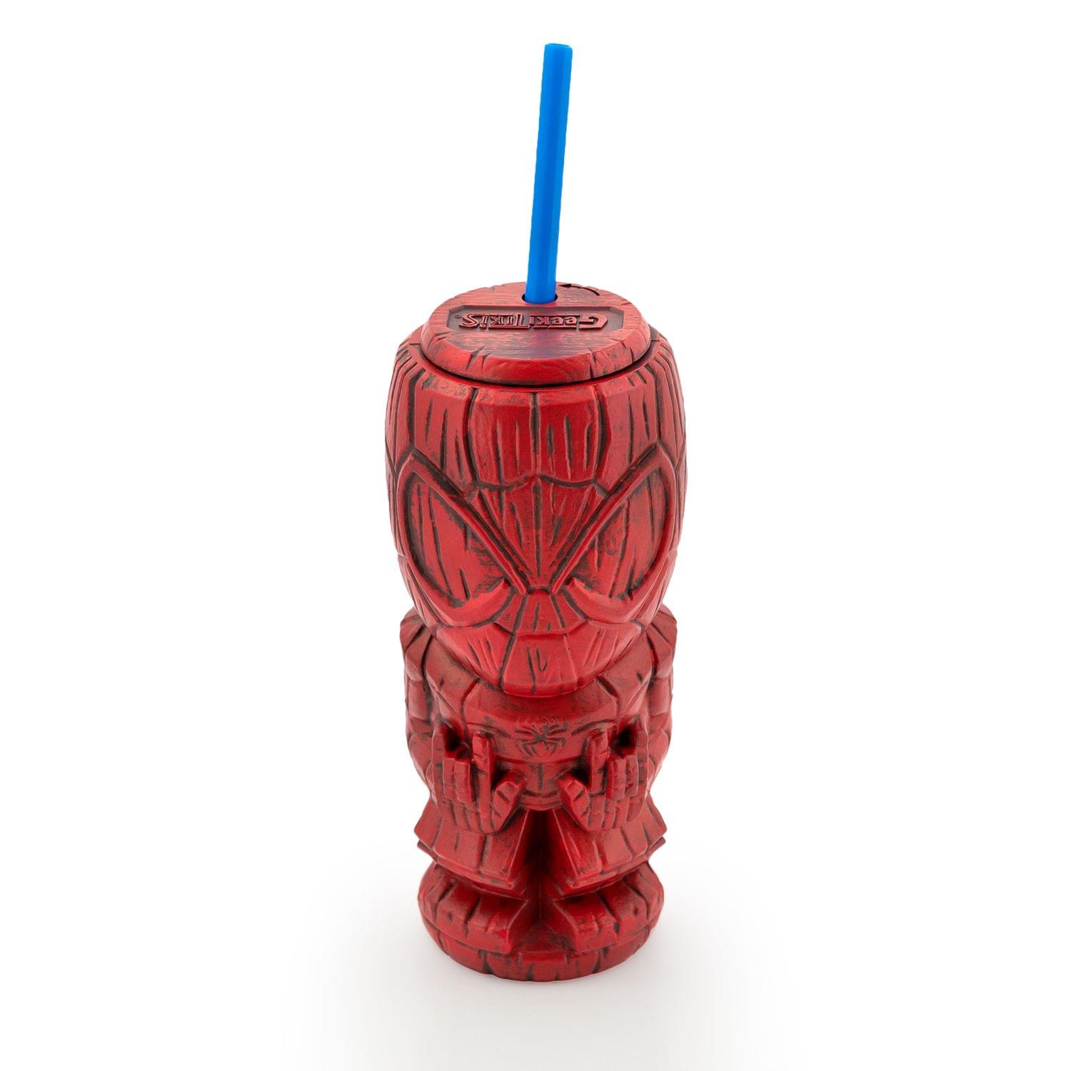 Geeki Tikis Marvel Spider-Man Tumbler | Tiki Style Cup | Holds 21 Ounces