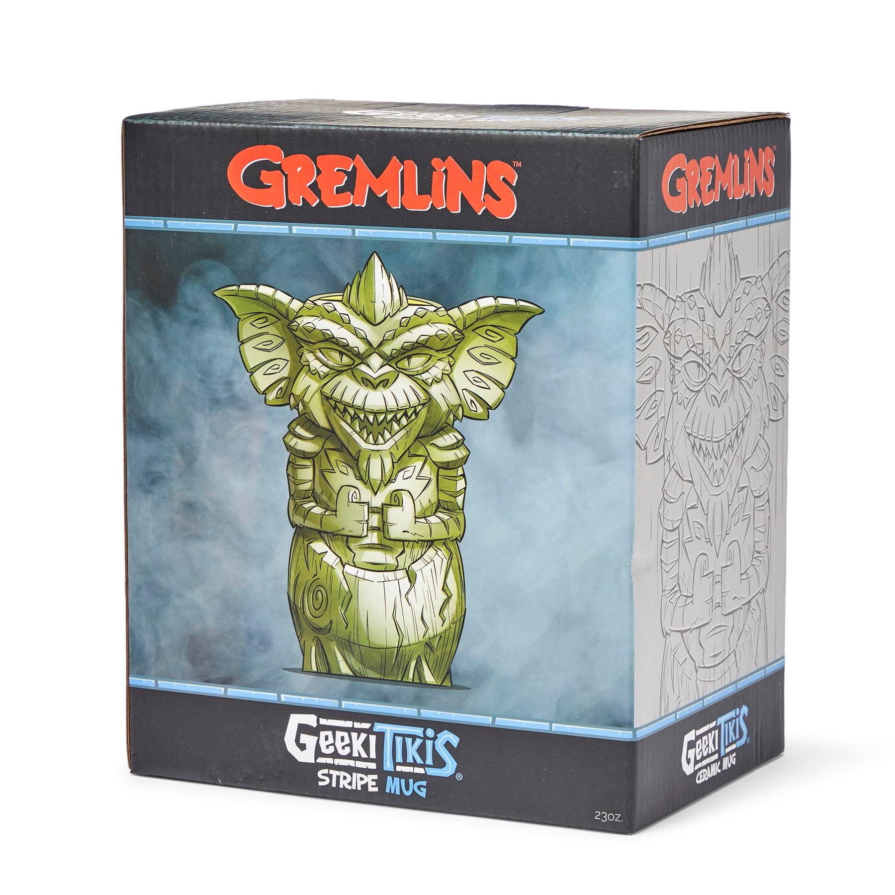 Geeki Tikis Gremlins Stripe Mug | Ceramic Tiki Style Cup | Holds 23 Ounces