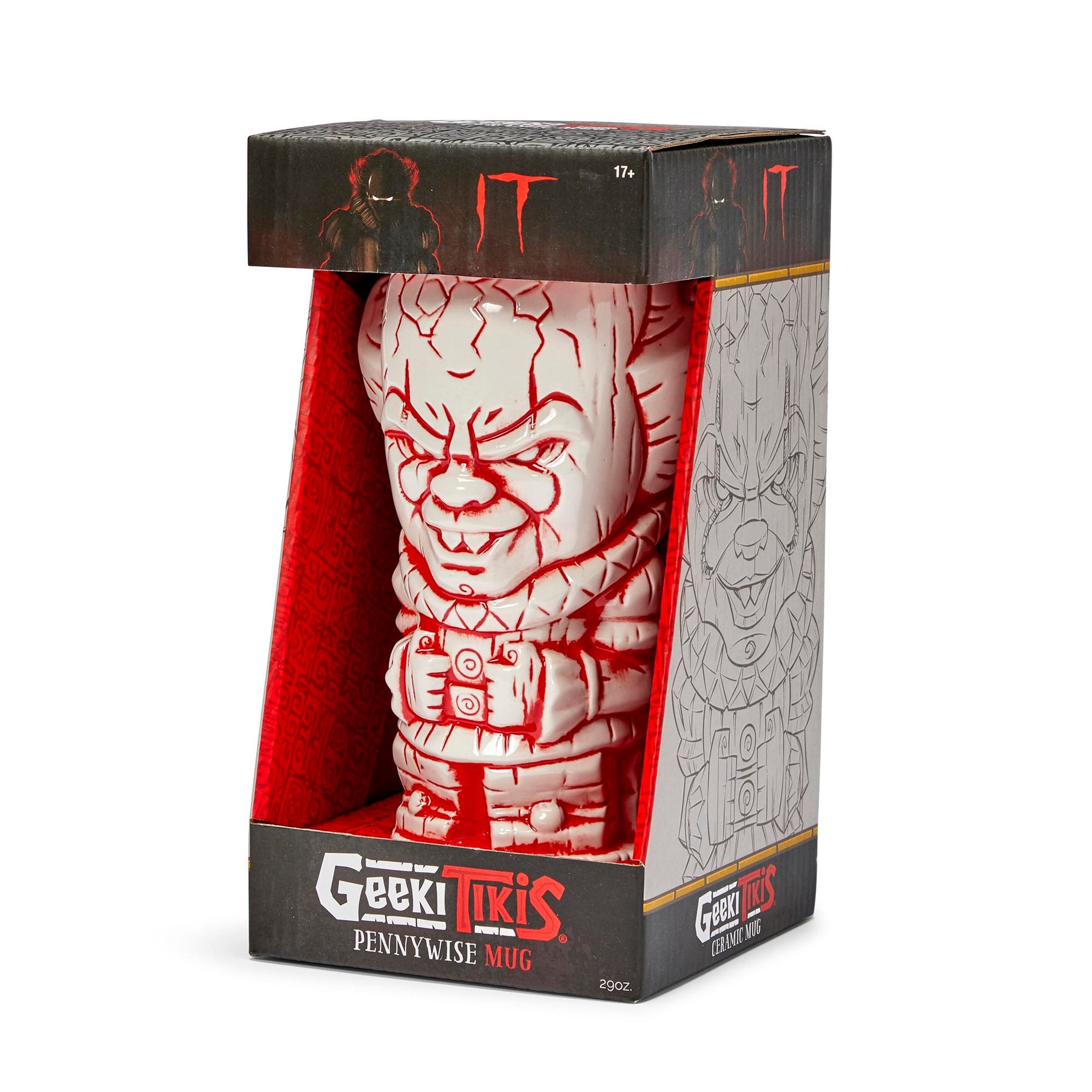 Geeki Tikis IT Pennywise Mug | Ceramic Tiki Style Cup | Holds 27 Ounces