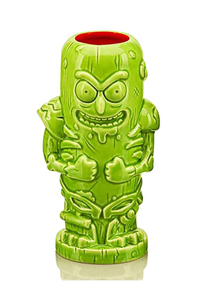 Geeki Tikis Rick & Morty Pickle Rick | Ceramic Tiki Style Mug | Holds 14 Ounces