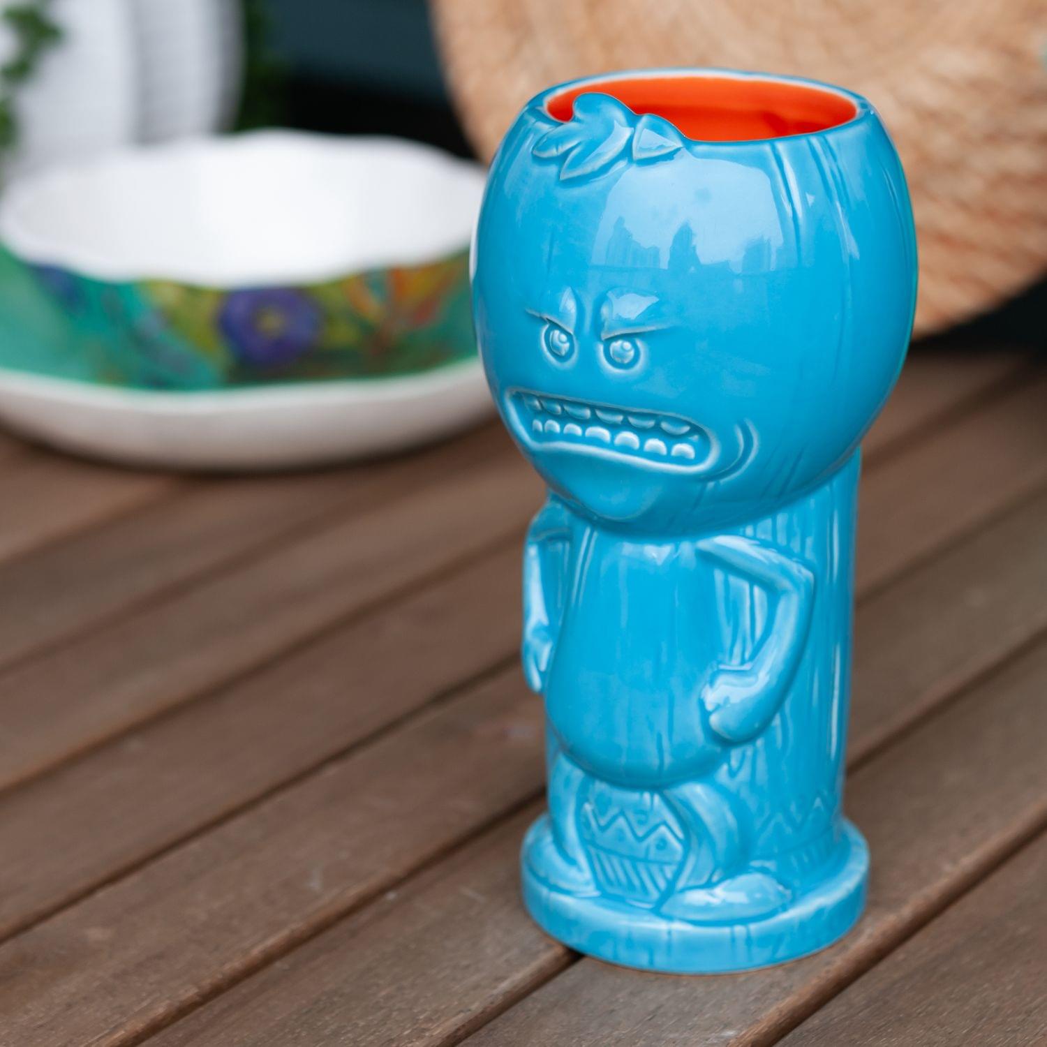 Geeki Tikis Rick & Morty Mr. Meeseeks | Ceramic Tiki Style Mug | Holds 18 Ounces