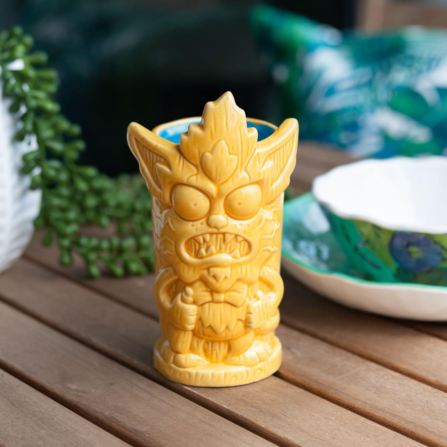 Geeki Tikis Rick & Morty Squanchy Mug | Ceramic Tiki Style Cup | Holds 13 Ounces