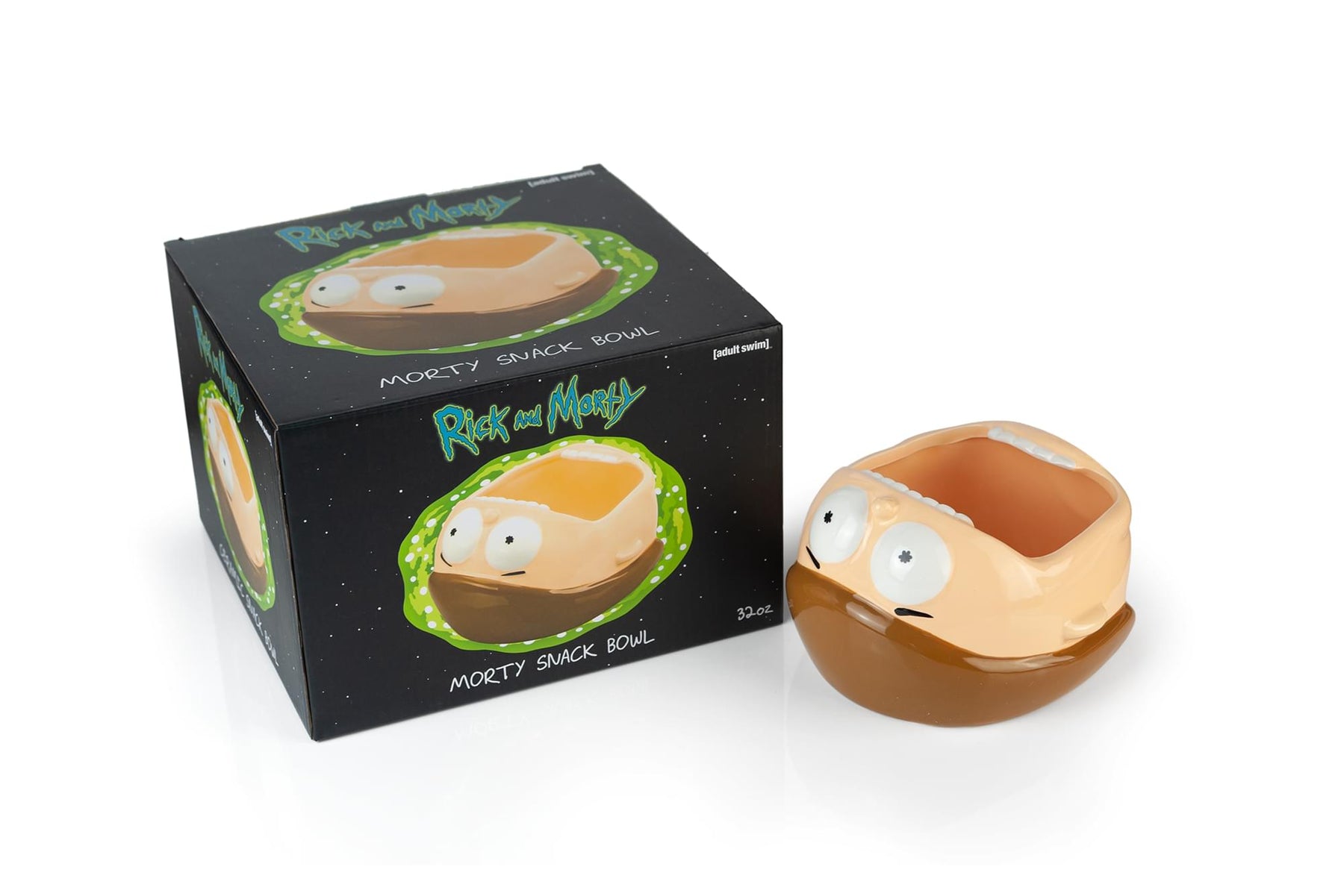 Geeki Tikis Rick and Morty Ceramic Snack Bowl | Morty | Holds 32 Ounces