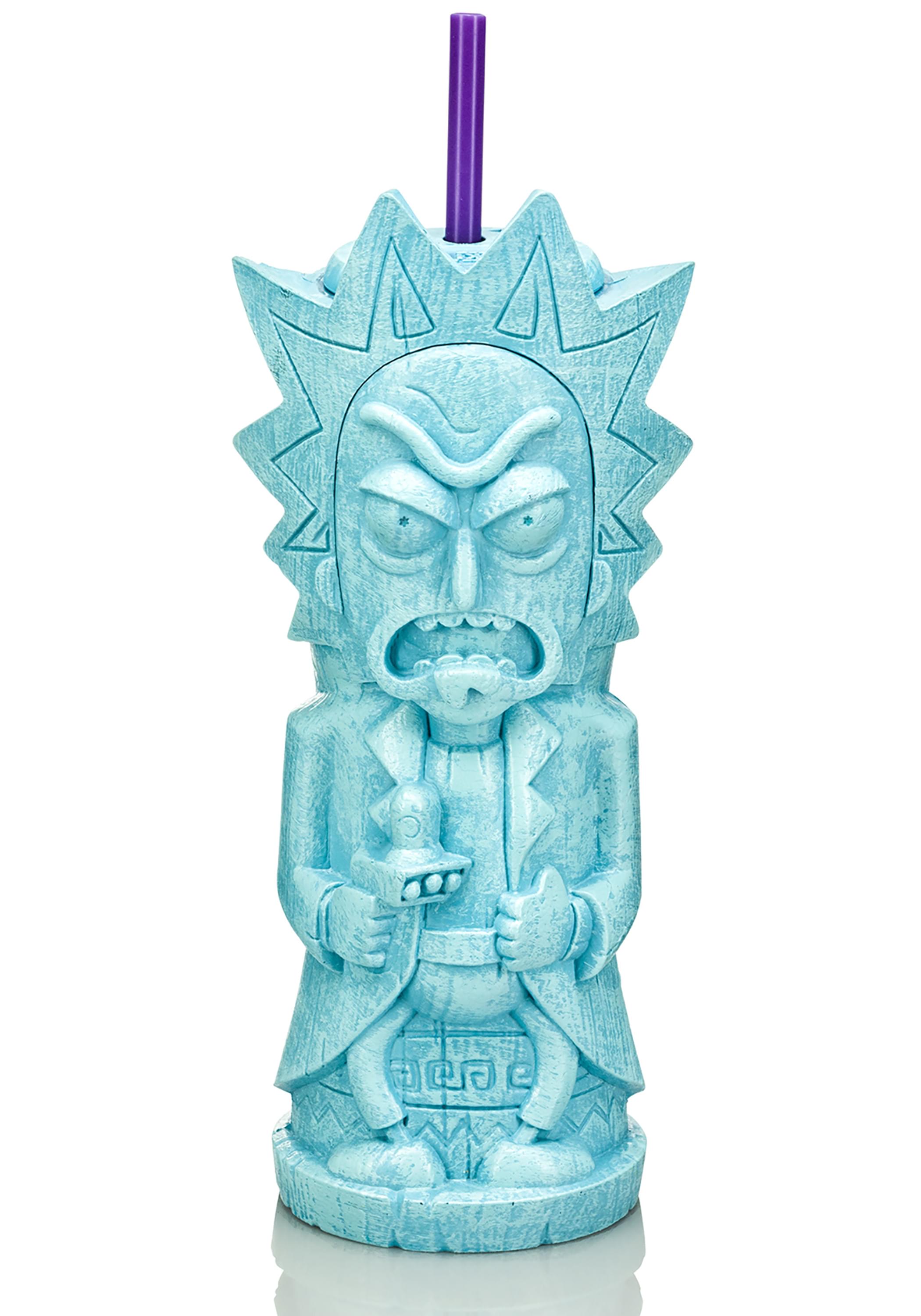 Rick and Morty Geeki Tiki Plastic Tumblers | Set of 4