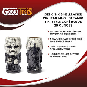 Geeki Tikis Hellraiser Pinhead Mug | Ceramic Tiki Style Cup | Holds 26 Ounces