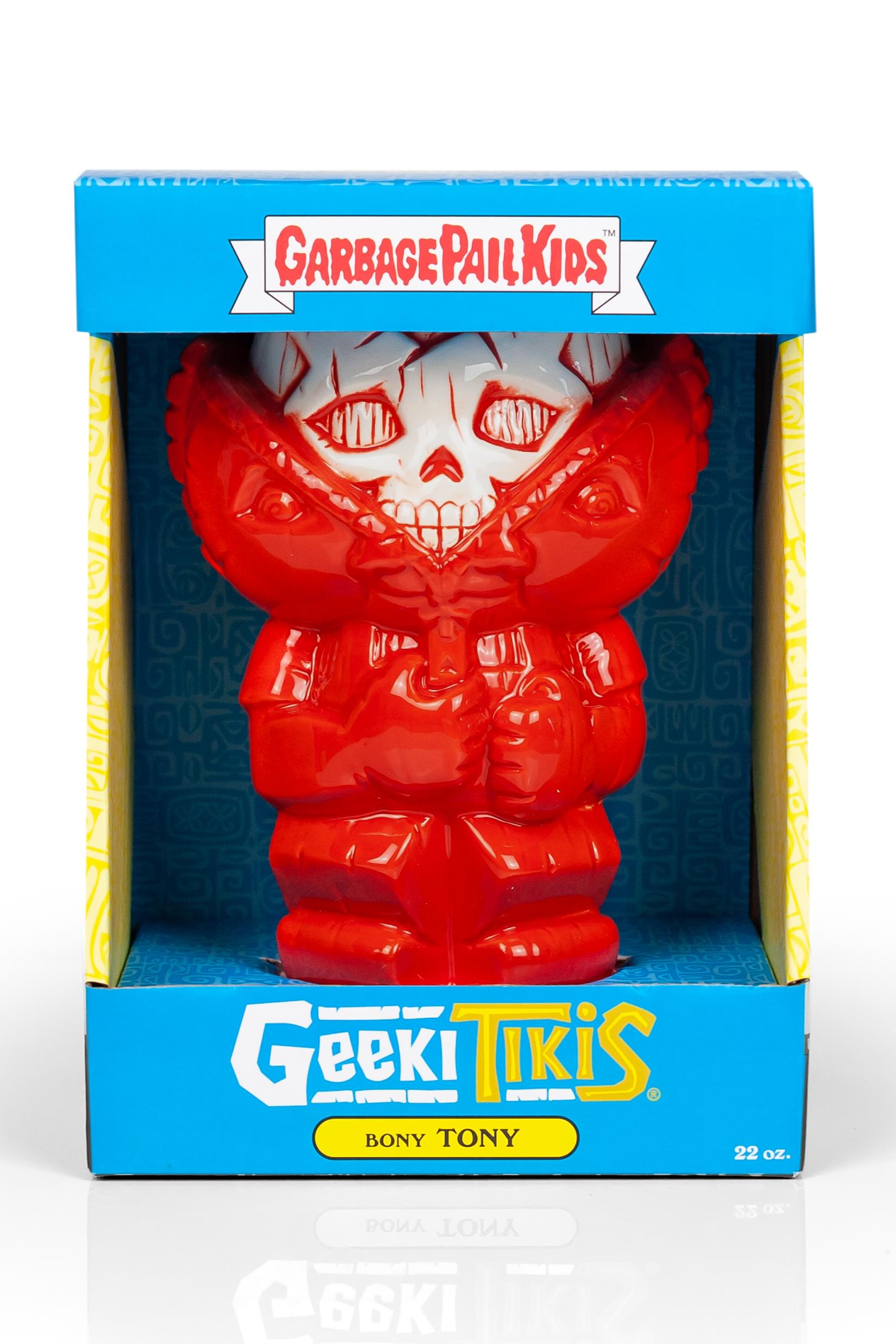 Geeki Tikis Garbage Pail Kids GPK Bony Tony Mug Ceramic Tiki Style Cup 22 Ounces | Set Includes Trading Card