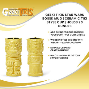 Geeki Tikis Star Wars Bossk Mug | Ceramic Tiki Style Cup | Holds 20 Ounces