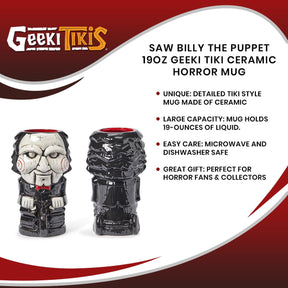 Geeki Tikis Saw Billy the Puppet Ceramic Mug | Holds 19 Ounces