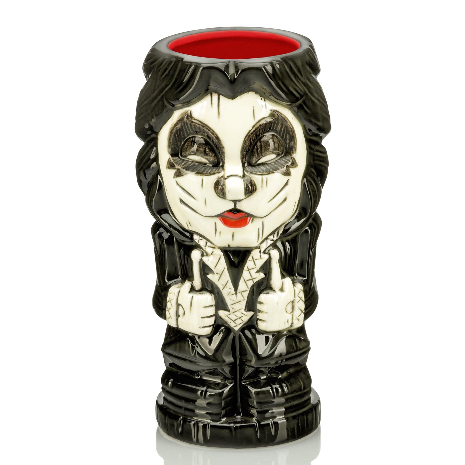 KISS Geeki Tikis Ceramic Mug Set of 4 | Demon | Spaceman | Catman | Starchild
