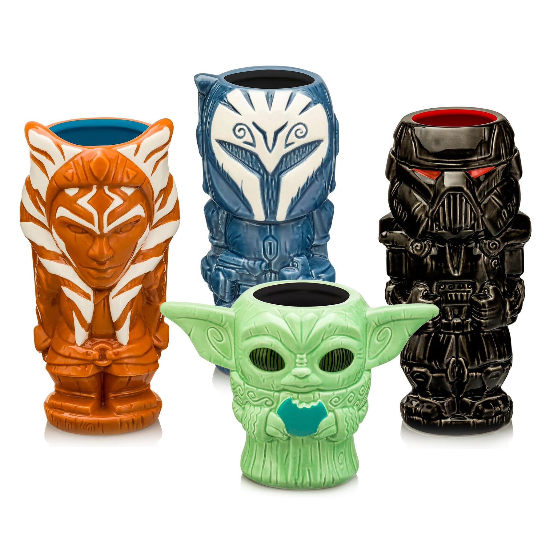 Geeki Tikis Star Wars The Mandalorian 4-Piece Ceramic Mug Set