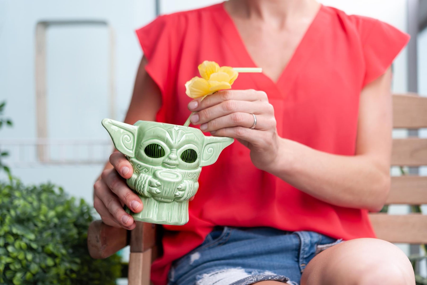 Geeki Tikis Star Wars: The Mandalorian The Child Baby Yoda Mug | 16 Ounces