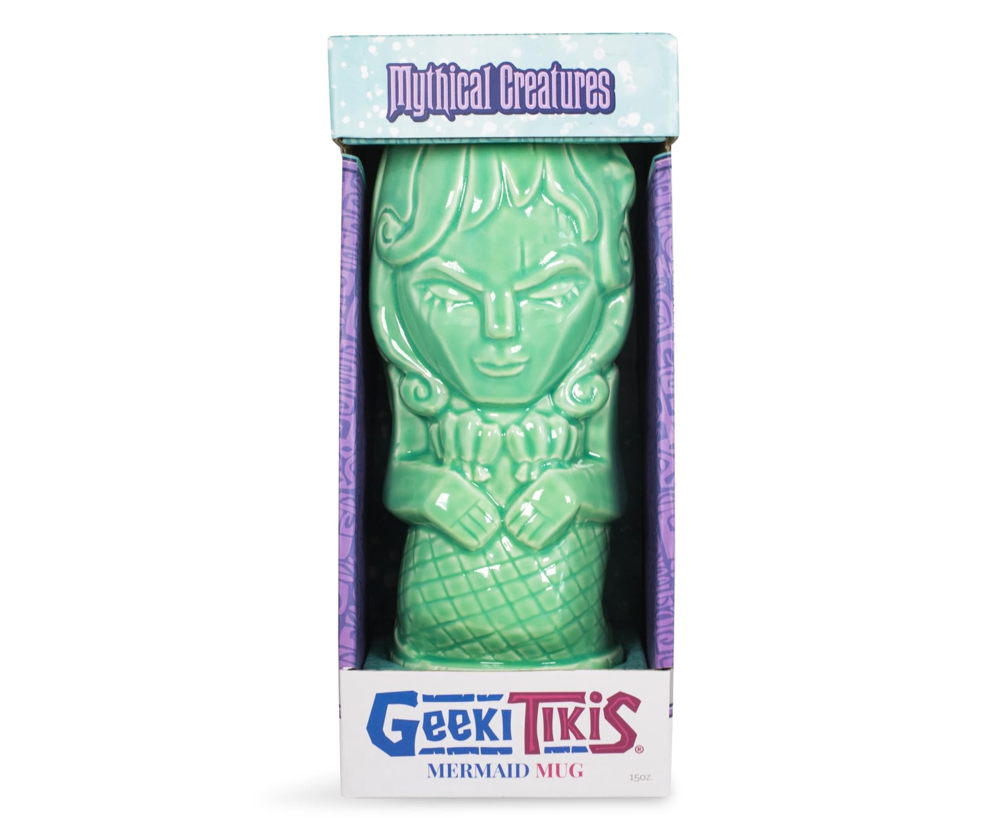 Geeki Tikis Green Mermaid Fantasy Mug | Ceramic Tiki Style Cup | Holds 15 Ounces