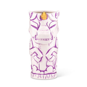 Geeki Tikis White Unicorn Fantasy Mug | Ceramic Tiki Style Cup | Holds 19 Ounces