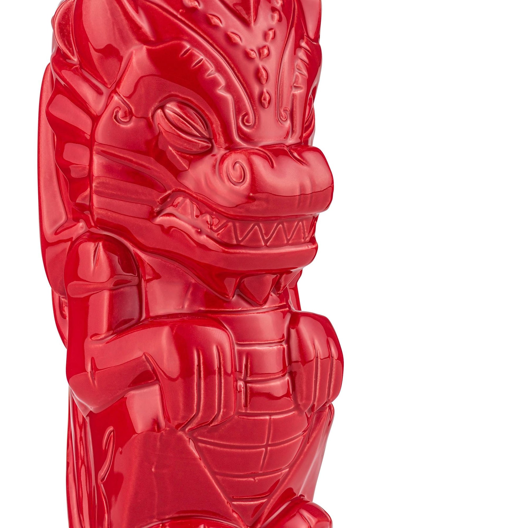 Geeki Tikis Red Dragon Fantasy Mug | Ceramic Tiki Style Cup | Holds 17 Ounces