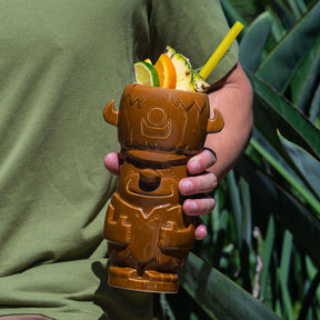 Geeki Tikis The Flintstones Mug Set | Fred & Barney Tiki Mugs | Holds 28 Ounces