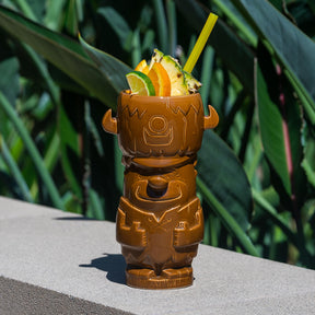 Geeki Tikis The Flintstones Mug Set | Fred & Barney Tiki Mugs | Holds 28 Ounces