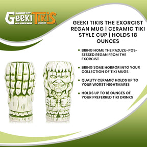 Geeki Tikis The Exorcist Regan Mug | Ceramic Tiki Style Cup | Holds 18 Ounces