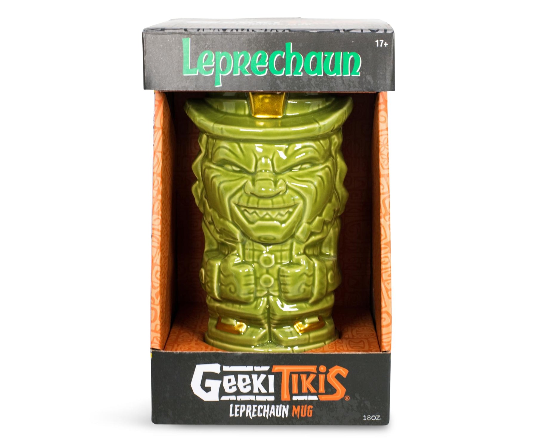 Geeki Tikis Leprechaun Movie Mug | Ceramic Tiki Style Cup | Holds 18 Ounces