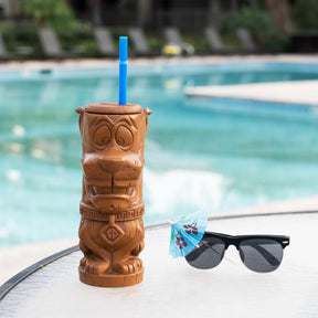 Geeki Tikis Scooby-Doo Scooby Plastic Tumbler with Straw | Holds 20 Ounces