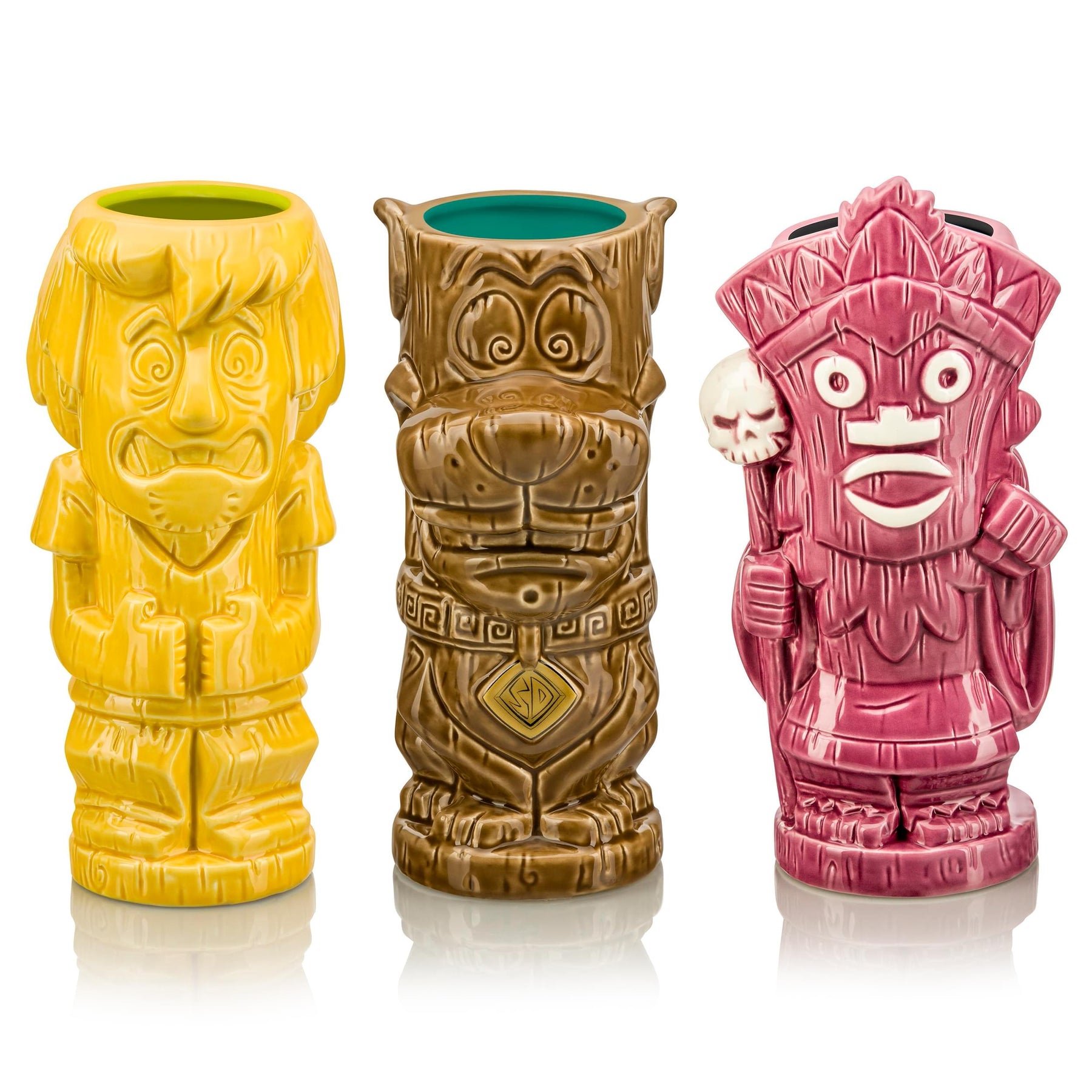 Geeki Tikis Scooby-Doo Ceramic Mug Set | Scooby | Shaggy | Witch Doctor