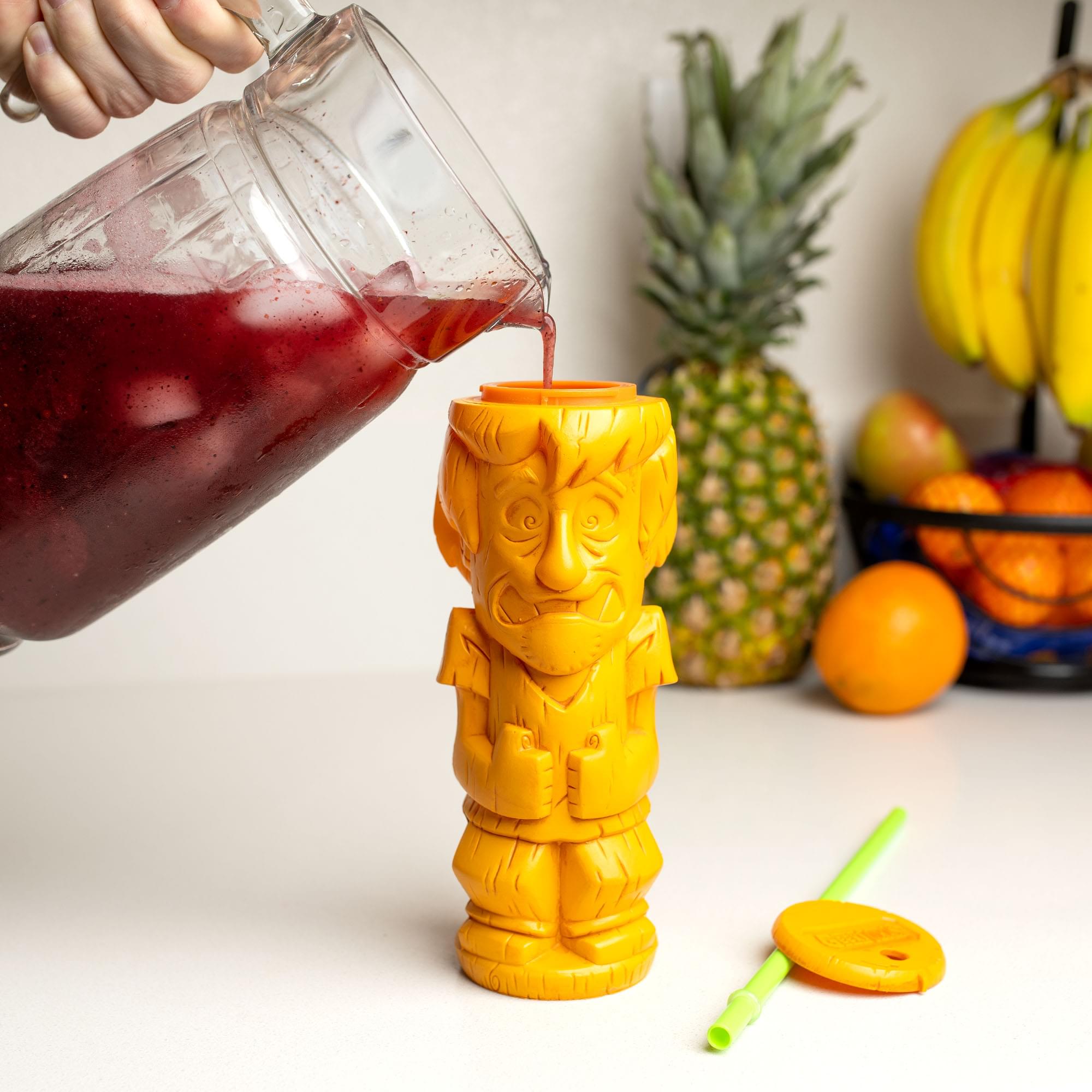Geeki Tikis Scooby-Doo Shaggy Plastic Tumbler with Straw | Holds 20 Ounces