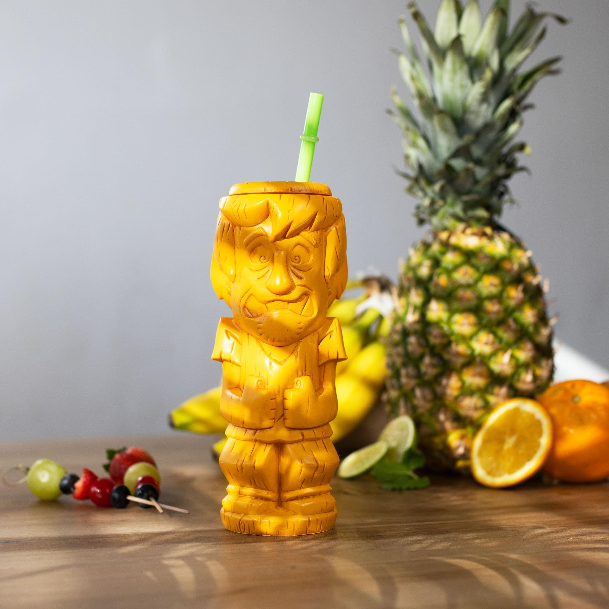 Geeki Tikis Scooby-Doo Shaggy Plastic Tumbler with Straw | Holds 20 Ounces