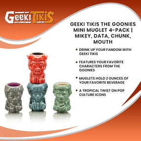 Geeki Tikis The Goonies Mini Muglet 4-Pack | Mikey, Data, Chunk, Mouth