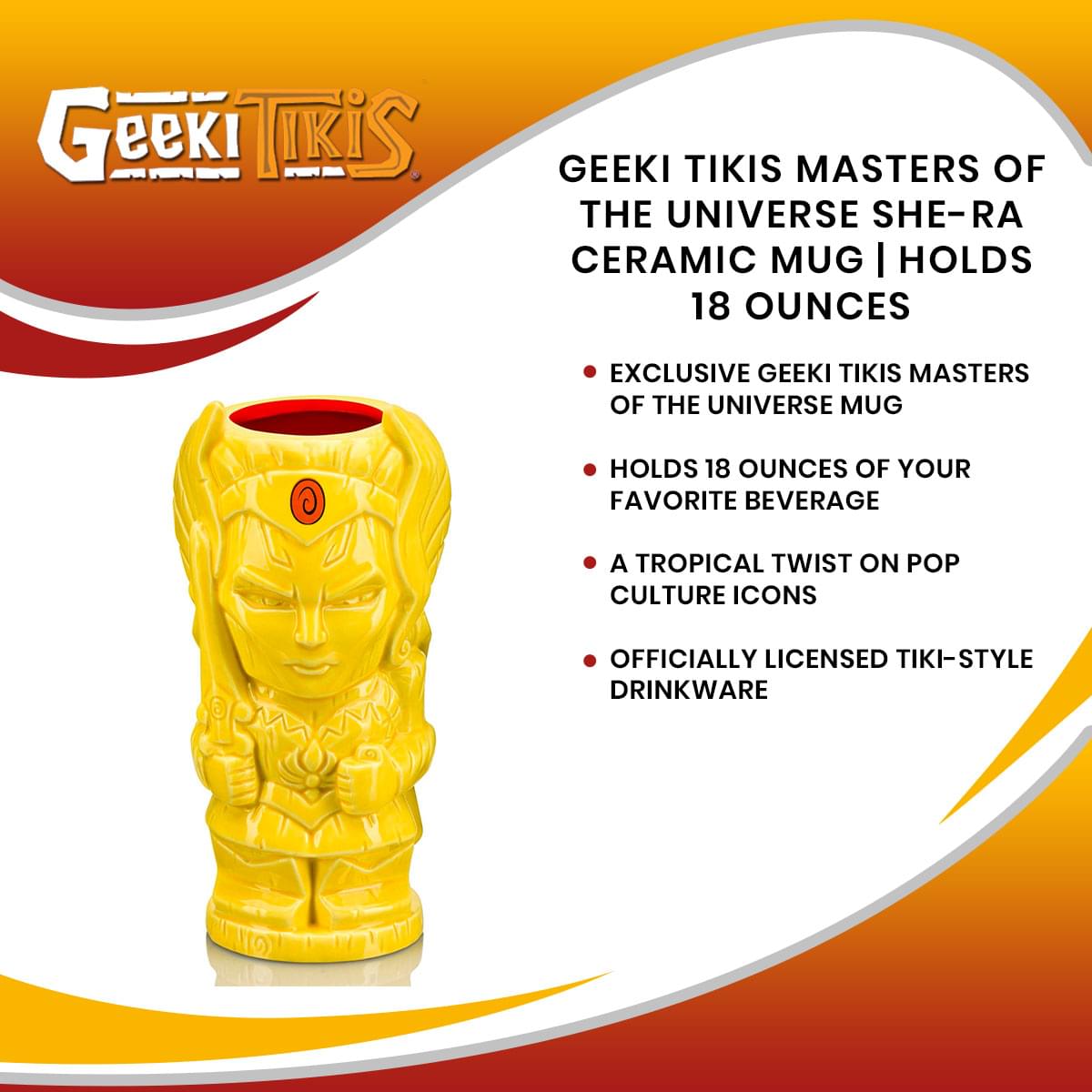 Geeki Tikis Masters of the Universe She-Ra Ceramic Mug | Holds 18 Ounces