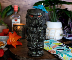 Geeki Tikis Star Wars: The Mandalorian Dark Trooper Ceramic Mug | Holds 18 Ounce