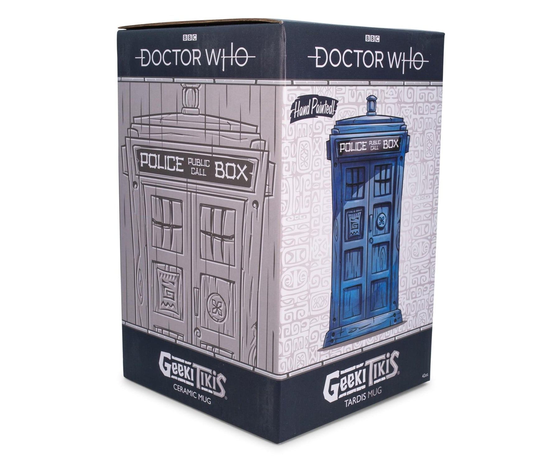 Geeki Tikis Doctor Who TARDIS Ceramic Mug | Holds 42 Ounces