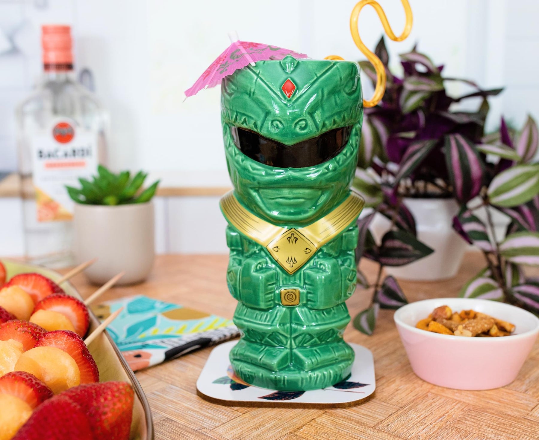 Geeki Tikis Power Rangers Green Ranger Ceramic Mug | Holds 16 Ounces