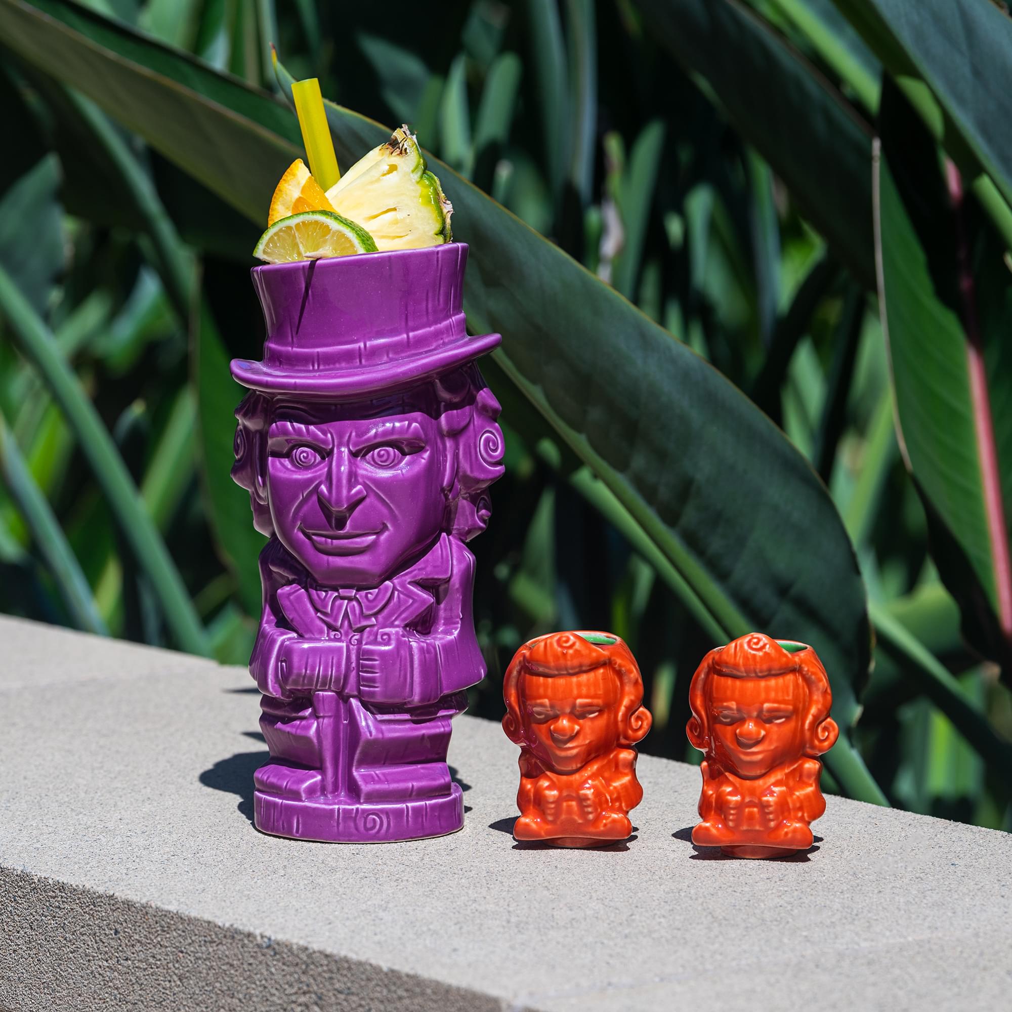 Geeki Tikis Willy Wonka And The Chocolate Factory Mug Set | Ceramic Tiki Cups