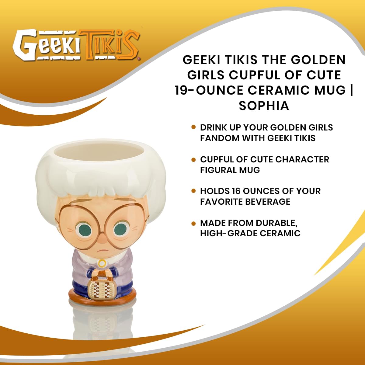 Cupful of Cute The Golden Girls 19-Ounce Ceramic Mug | Sophia
