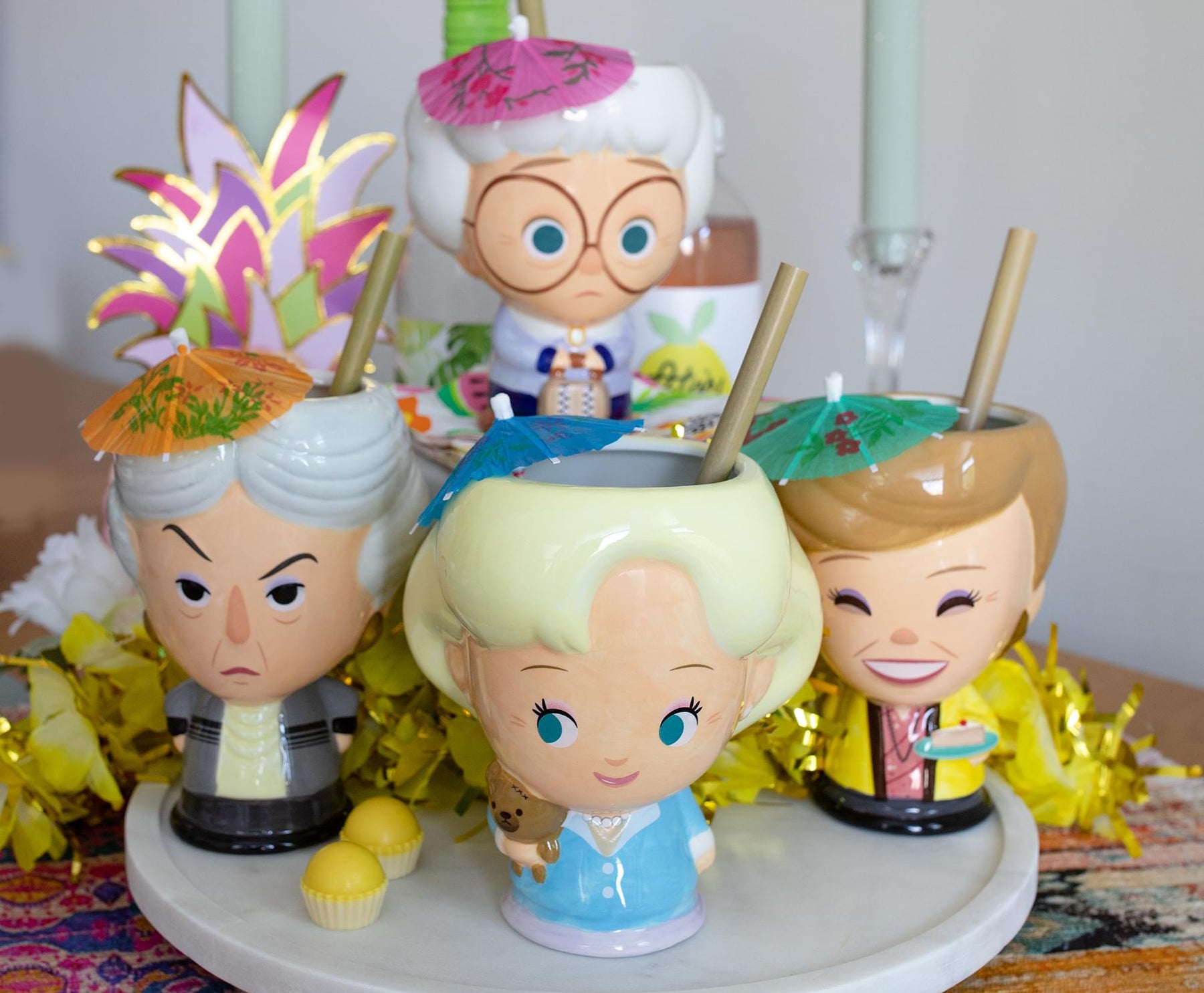 Cupful of Cute The Golden Girls Ceramic Mugs | Set of 4