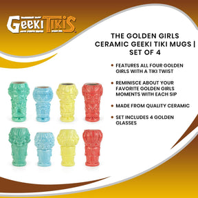 Geeki Tikis The Golden Girls Ceramic Mugs | Set of 4
