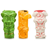 Geeki Tikis General Mills Ceramic Mug Set | Cocoa Puffs | Lucky Charms | Trix