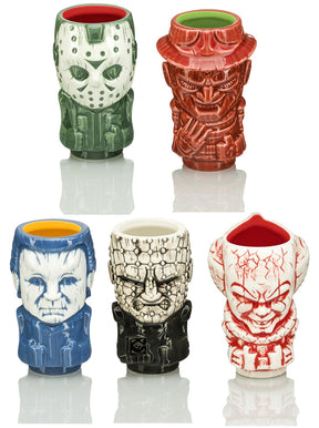 Horror Series 1 Ceramic Geeki Tiki Mini Muglets | Set of 5
