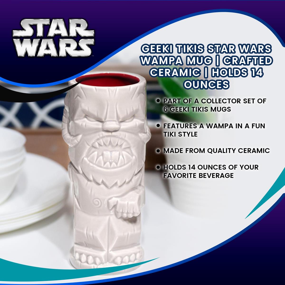 Geeki Tikis Star Wars Wampa Mug | Crafted Ceramic | Holds 14 Ounces