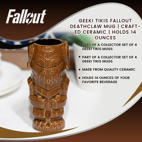 Geeki Tikis Fallout Deathclaw Mug | Crafted Ceramic | Holds 14 Ounces