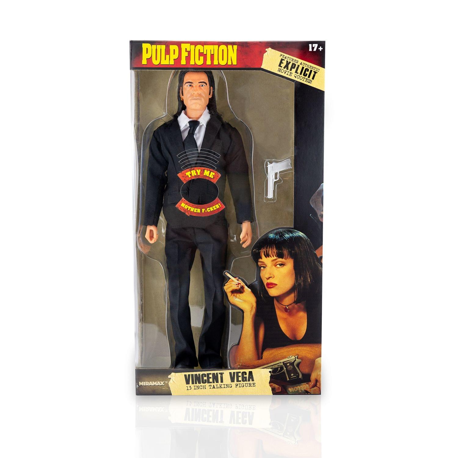 Pulp Fiction Vincent Vega Talking Figure | Pulp Fiction Action Figure | 13" Tall