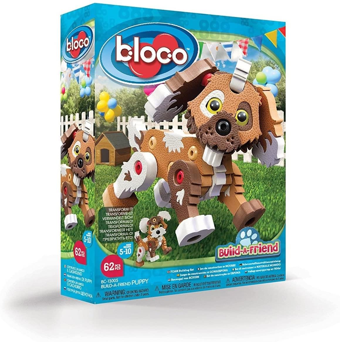 Bloco Build-a-Friend 62 Piece Construction Set | Puppy